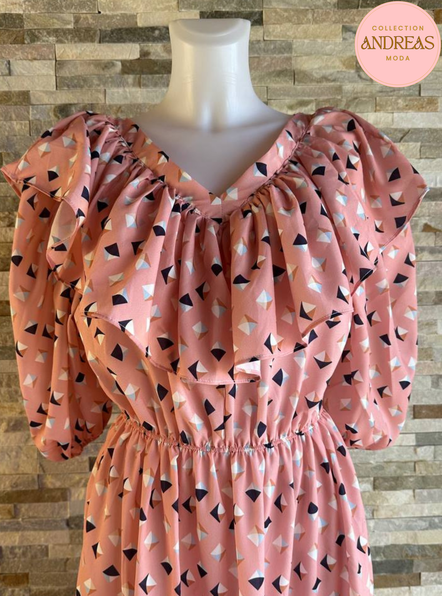 Vestio vaporoso rosa