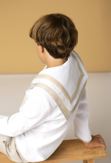 Traje de Comunión Marinero Beige