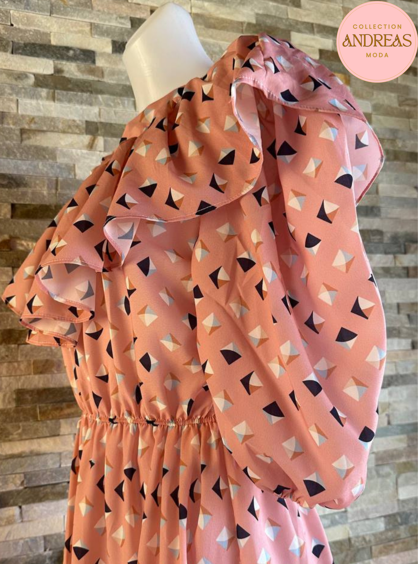 Vestio vaporoso rosa