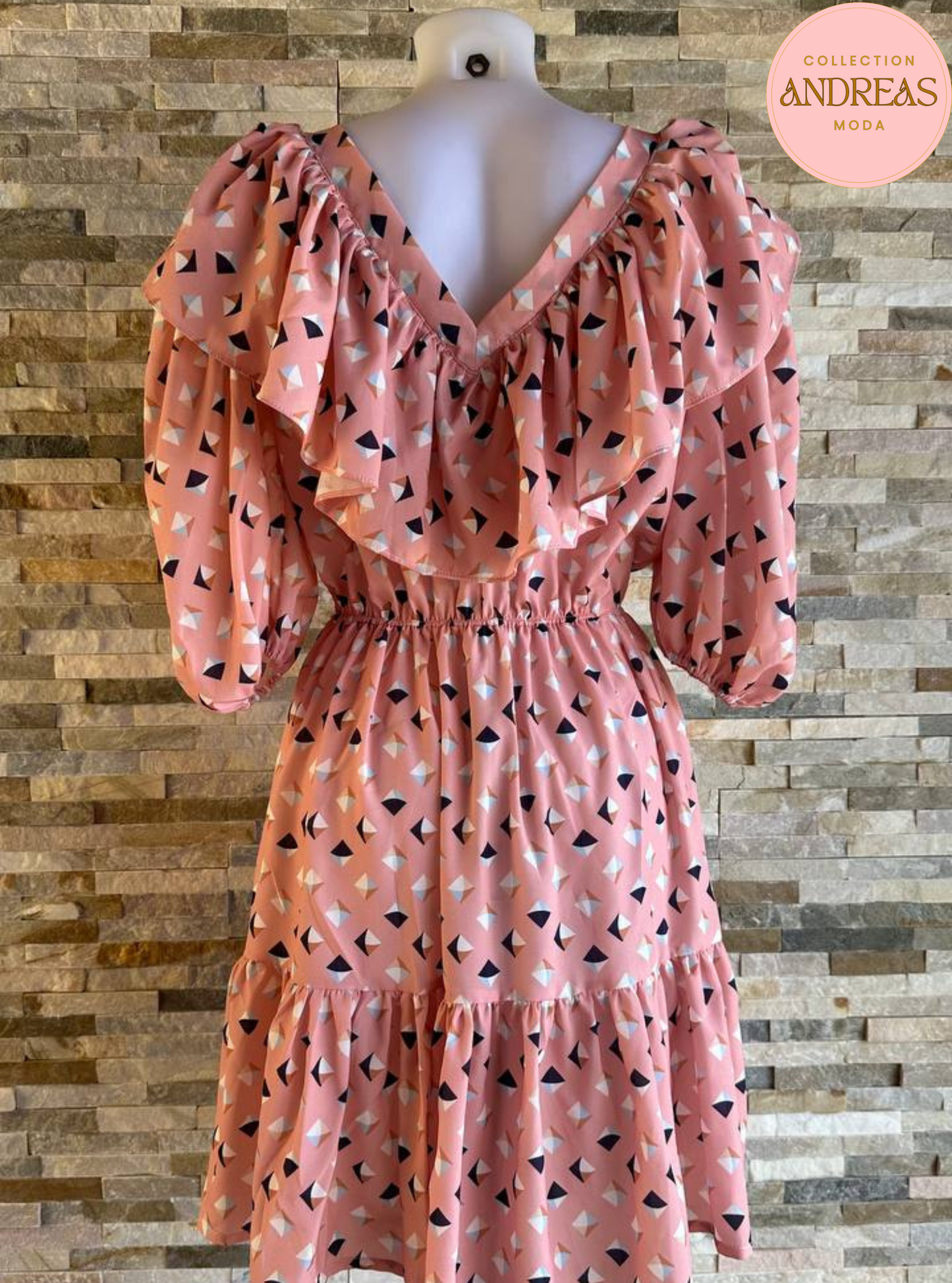 Vestio vaporoso rosa